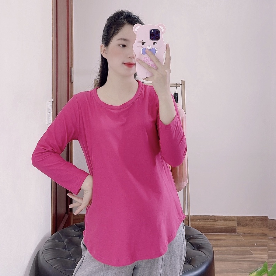 Aó bầu giữ nhiệt cổ tròn
