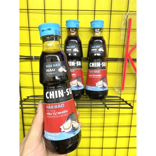 [PHIÊN BẢN MỚI] Dầu hào Chinsu Hàu tự nhiên chai 400g.