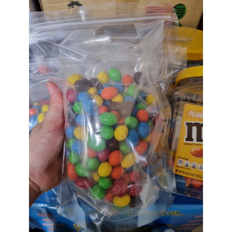 LẺ 500G TỪ HỘP KẸO M&M SÔ CÔ LA NHÂN ĐẬU PHỘNG 1,757KG