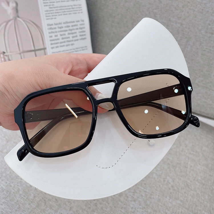 Kính Mát Gọng Vuông Phong Cách retro Hàn Quốc