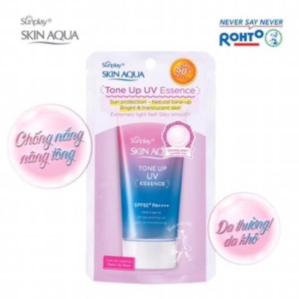 Kem chống nắng kiềm dầu nâng tông Sunplay Skin Aqua Tone Up UV Milk 50g