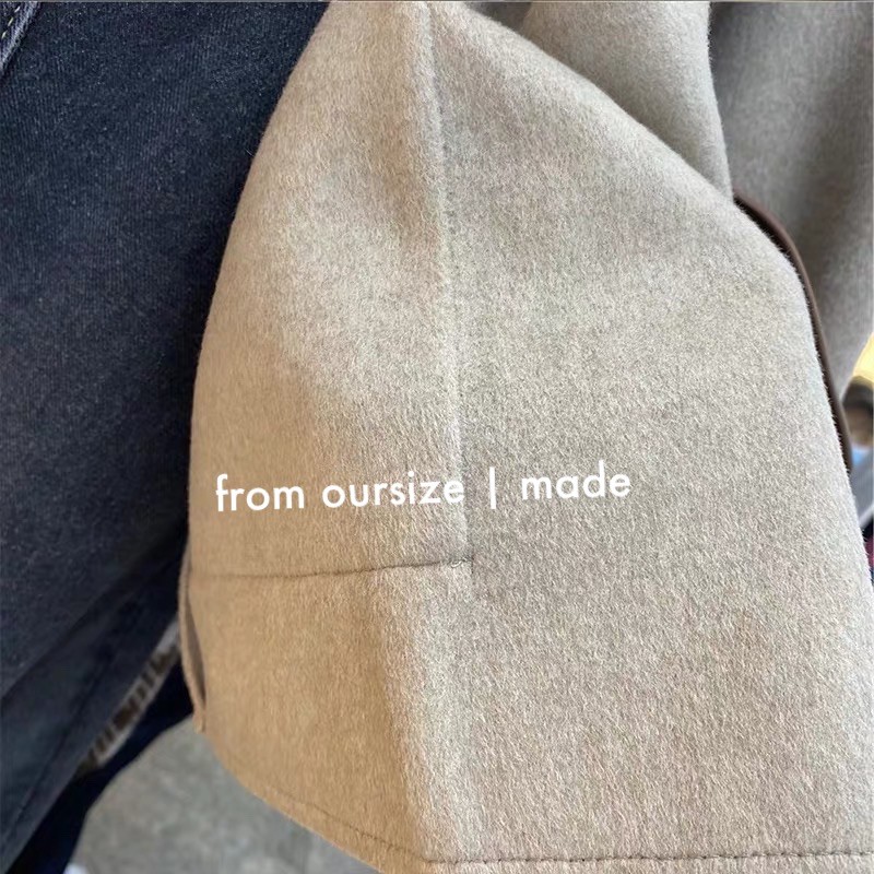 Áo khoác dạ nữ dáng dài tweed NARII dày dặn, ấm áp Hàn Quốc cao cấp