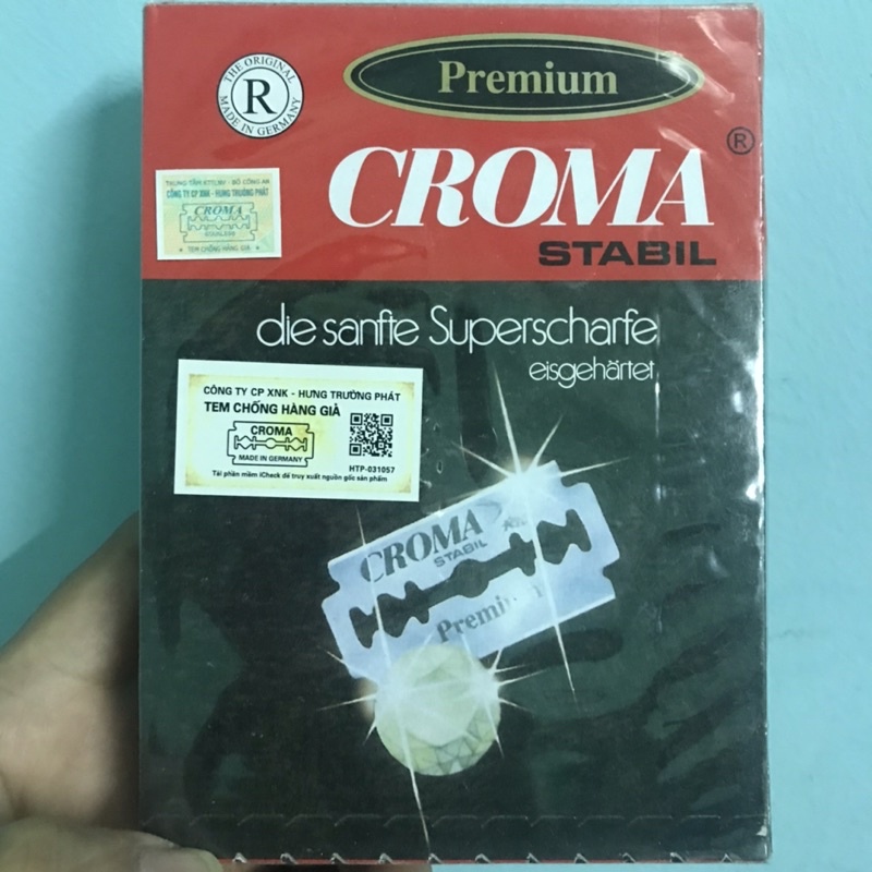 Lưỡi Lam Croma Đức Giá Sỉ Hộp 200 Lưỡi