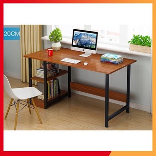 Miễn phí ship Bàn học và làm việc kèm giá sách 120x45x72Cm- (TK378)