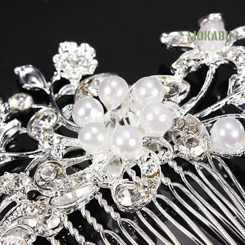 Trâm Cài Tóc Hình Hoa Đính Ngọc Trai Nhân Tạo Thời Trang