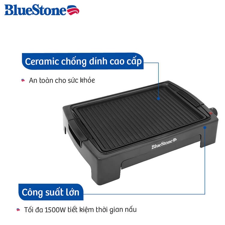 Vỉ Nướng Điện Ceramic Bluestone EGB-7418 (1500W)