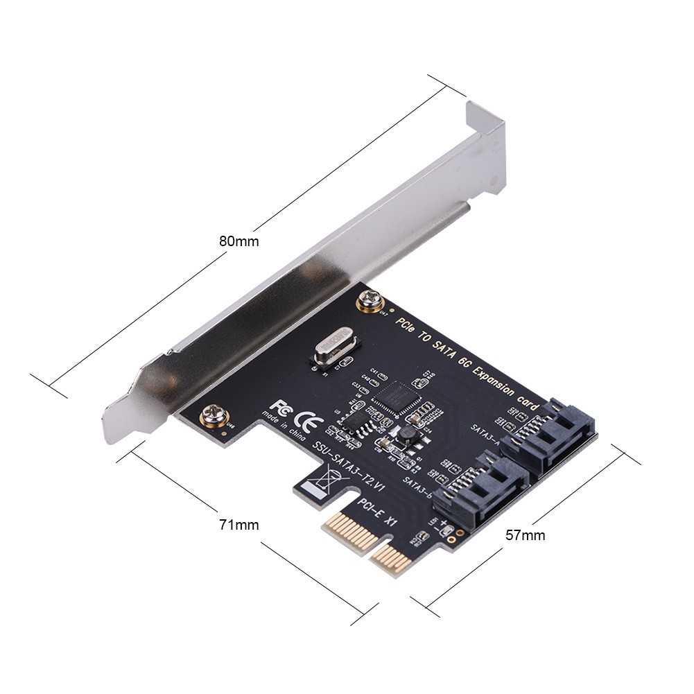 Card Mở Rộng Pci-E Card Pci Express Sang Sata 3.0 2 Cổng Sata Iii 6Gbps | BigBuy360 - bigbuy360.vn