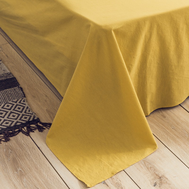 BỘ CHĂN GA GỐI COTTON TICI CAO CẤP ( CHĂN ĐÃ TRẦN BÔNG) MÀU XANH RÊU VÀNG - ĐỦ KÍCH THƯỚC