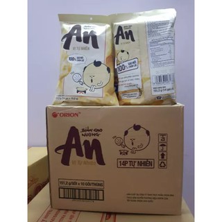 1 THÙNG 10 gói Bánh gạo nướng AN vị Tự Nhiên
