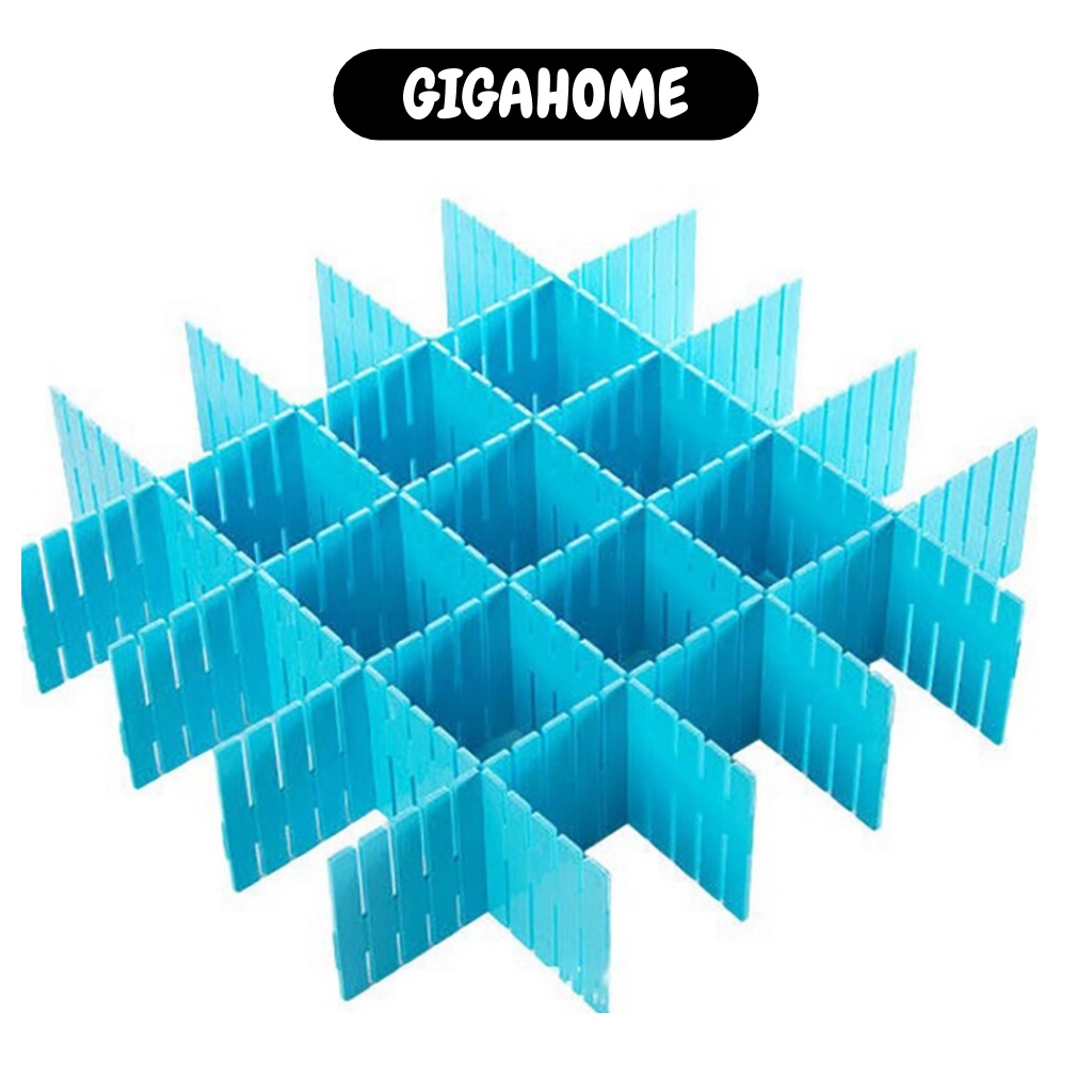 Bộ 4 Vách Chia Ngăn Kéo Tủ Thông Minh GIGAHOME Bằng Nhựa, Tiết Kiệm Không Gian 3273