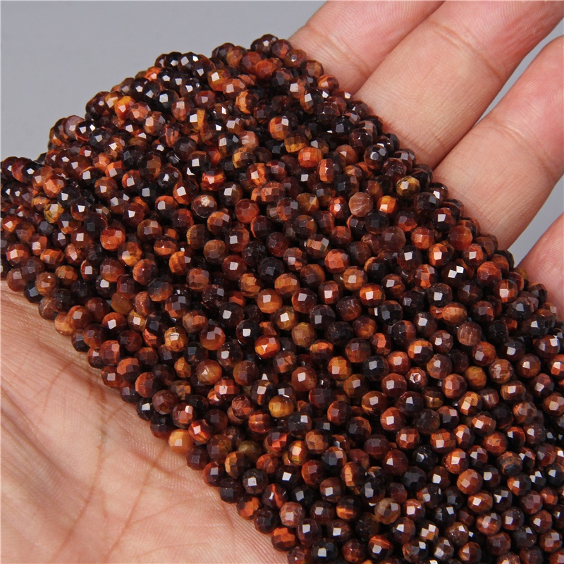 Chuỗi Hạt Đá Mắt Hổ Tự Nhiên 2 / 3MM Dùng Làm Trang Sức