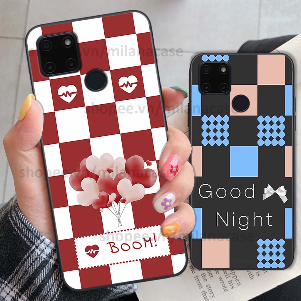 Ốp Realme C20 / C21Y caro họa tiết nhiều màu sắc siêu đẹp thời trang cá tính