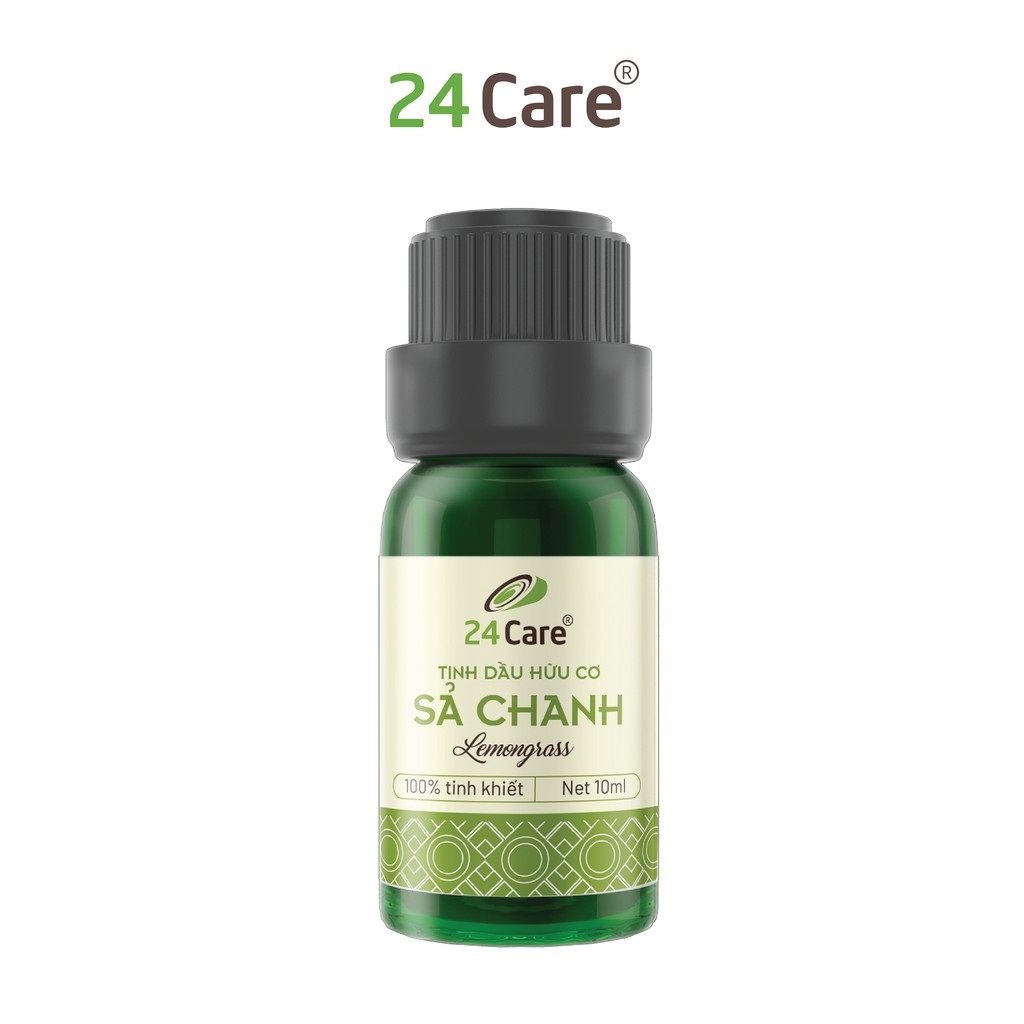 Tinh dầu Sả Chanh 24Care 10ml - xông phòng, khử mùi, thư giãn