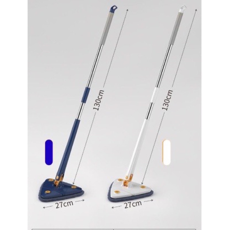 Cây Chổi Lau Sàn Nhà - Trần Nhà - Lau Kính Hình Tam Giác Đa Năng Tự Vắt Xoay 360 Độ Thông Minh