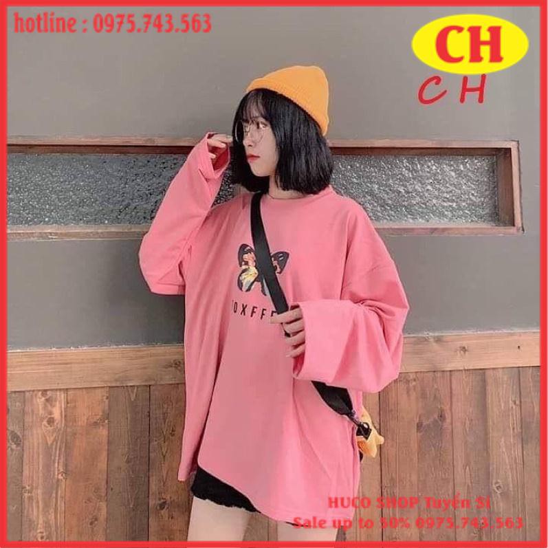 Áo thun tay dài nam nữ WIND chất cotton phông tay xuông unisex form rộng POXFFF sweater oversize ulzzang