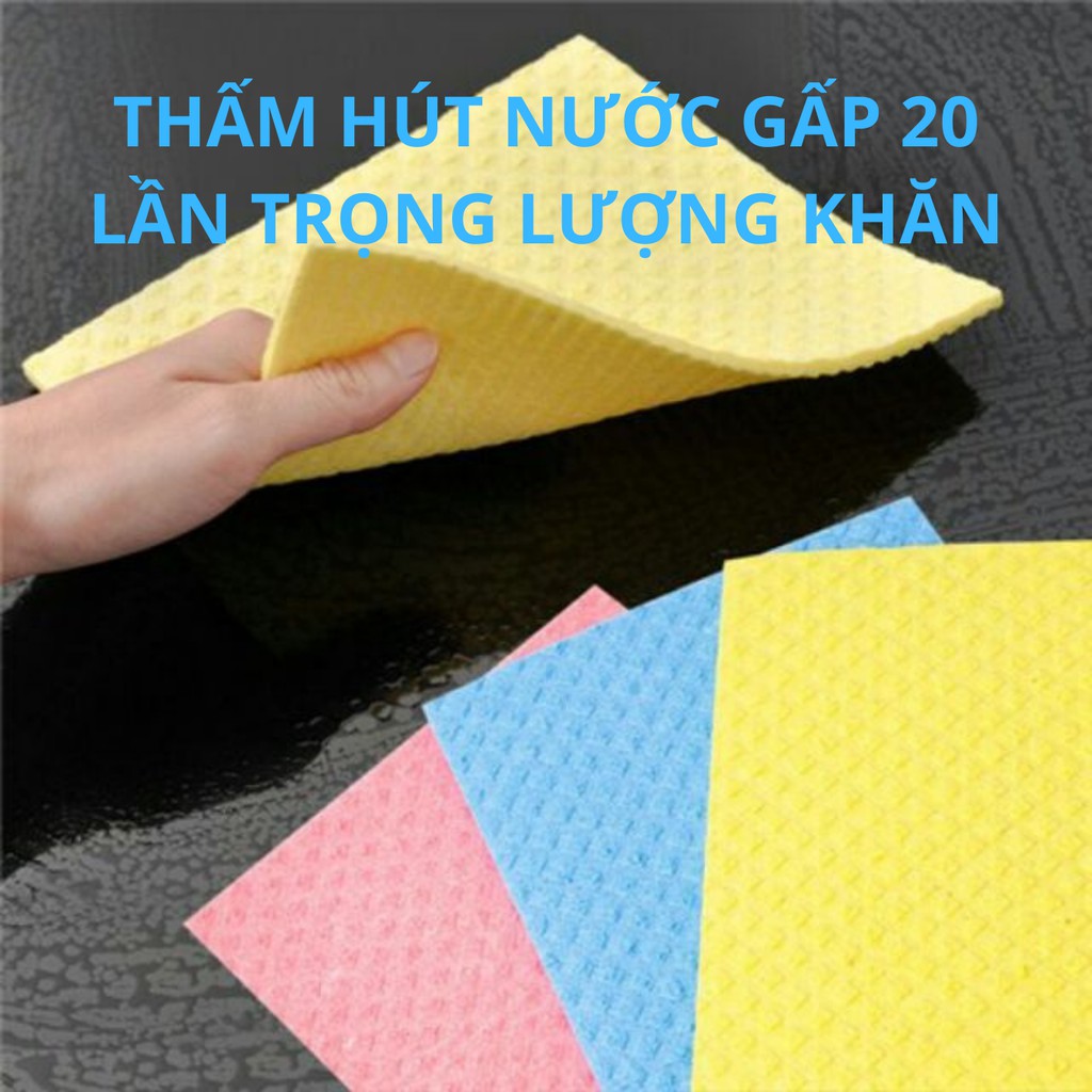 Khăn Lau Đa Năng 3M Scotch Brite Gói 3-Lau Mọi Bề Mặt,Thấm Hút Gấp 20 Lần 18x20cm