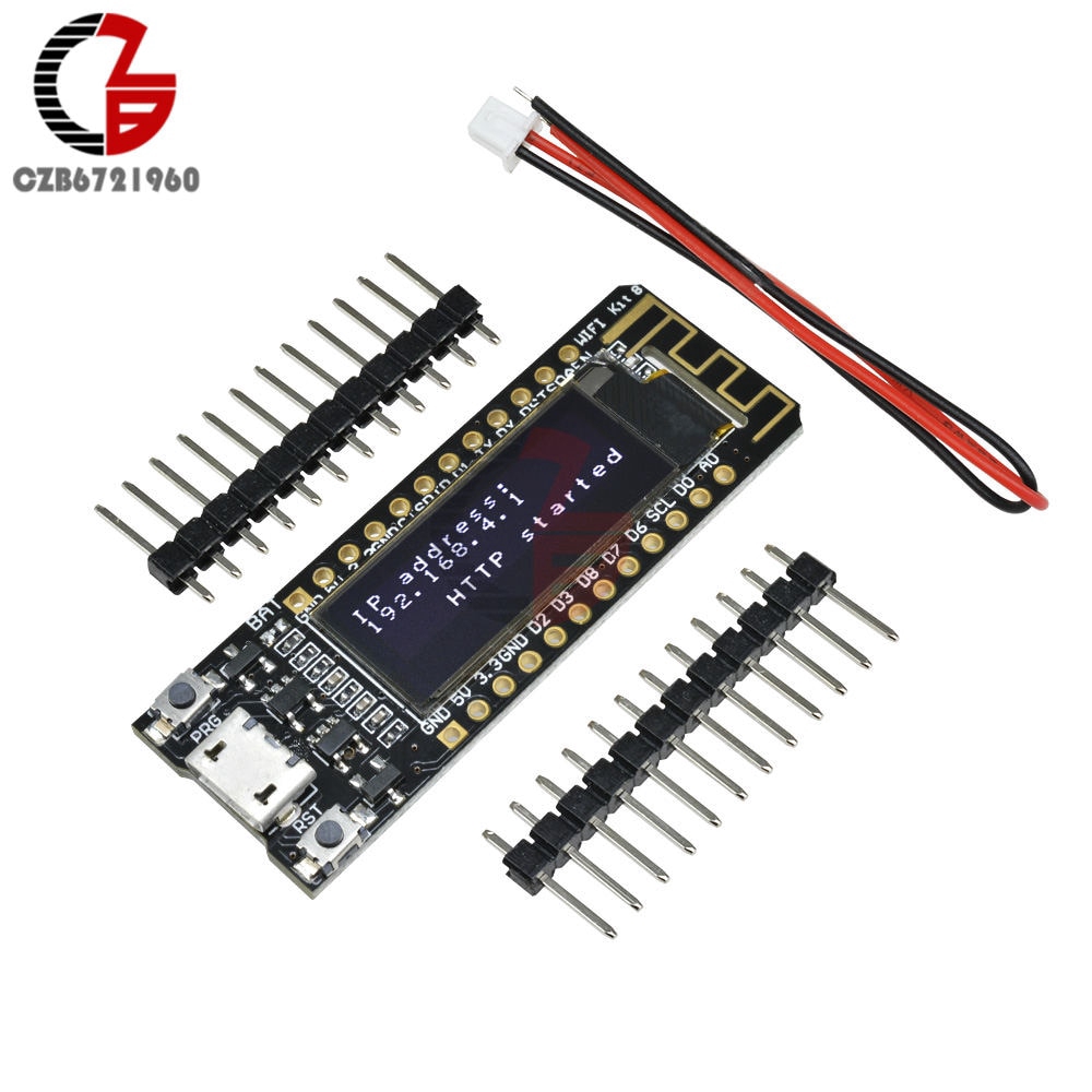 0.91 inch OLED Display ESP8266 Wireless Wifi Deveopment Board CP2104 Micro USB White Black PCB DIY Kits for Arduino NodeMCU