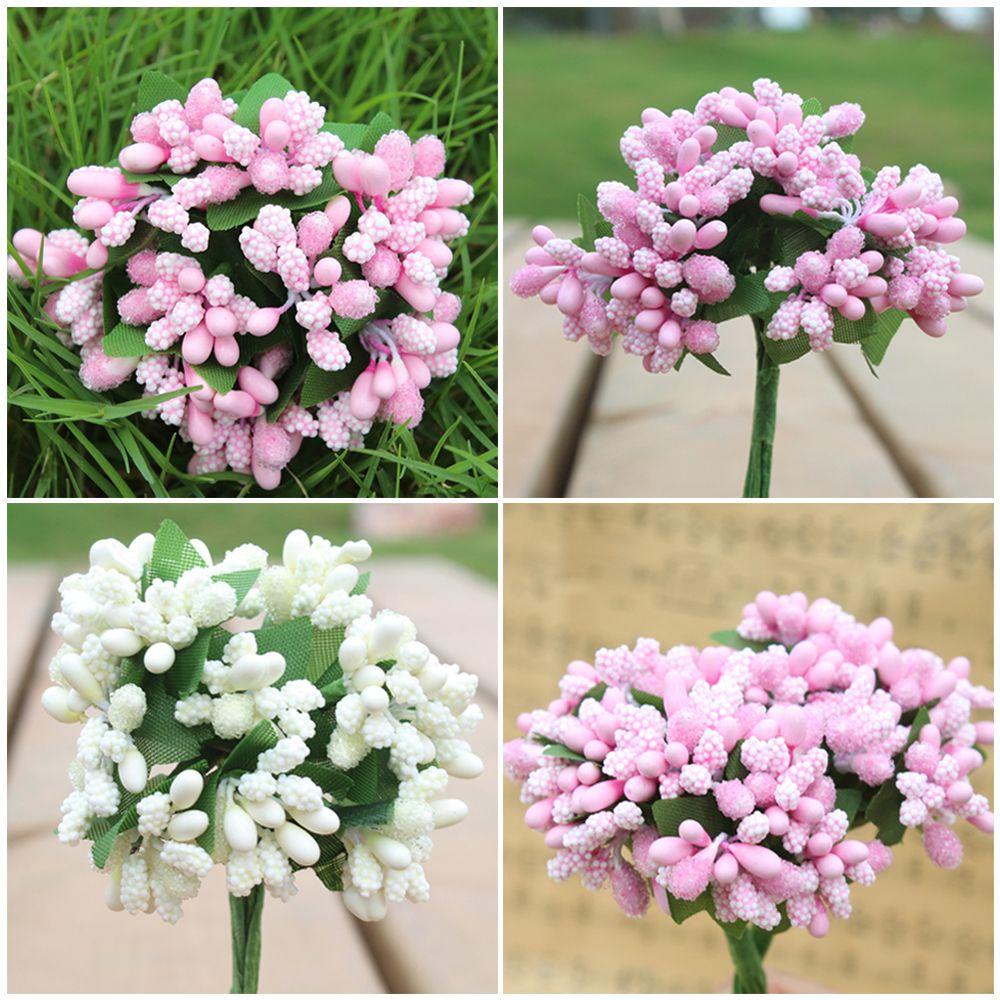 PINEVN Set 144 Bông Hoa Giả Nhiều Màu Trang Trí Hộp Kẹo