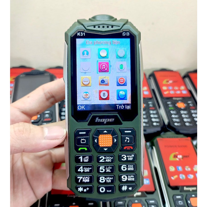 [Mới Fullbox] Điện thoại Hope K31 4SIM hỗ trợ nghe gọi tốt, loa to rõ ràng, pin khủng, độ bắt sóng tốt,1 khe thẻ nhớ