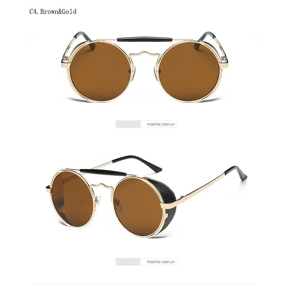 New fashion star with the same style European and American retro metal big frame super cool sunglasses ins hot-selling single-product sunglasses