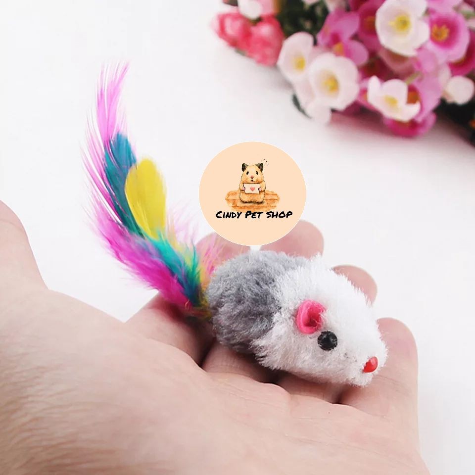 Chuột bông đồ chơi cho Chó, Mèo, Hamster, Sóc Bay Úc, Sóc Bông, Sóc Đất...