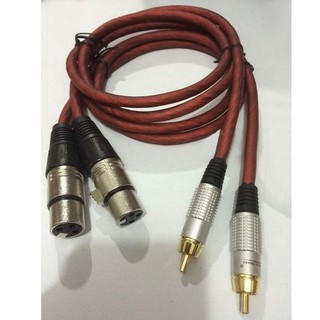 Dây Jack canon hoa sen  sang AV 02 dây Jack canon ra av -dây truyền tín hiệu âm thanh