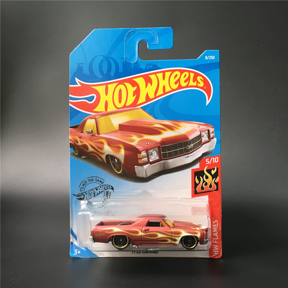 Hot Wheels Mô Hình Đồ Chơi Xe Hơi Chevrolet Caravan 39; 71 El Camino 9m