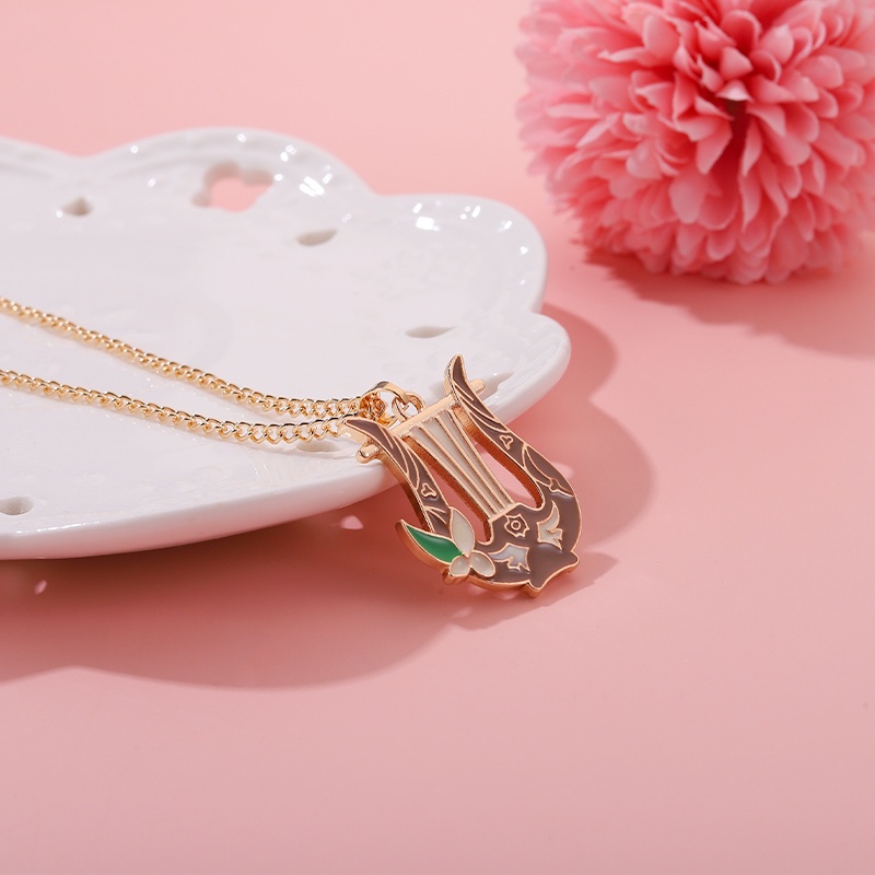 Vòng cổ QIHE JEWELRY mặt dây hình nhân vật game Genshin Impact
