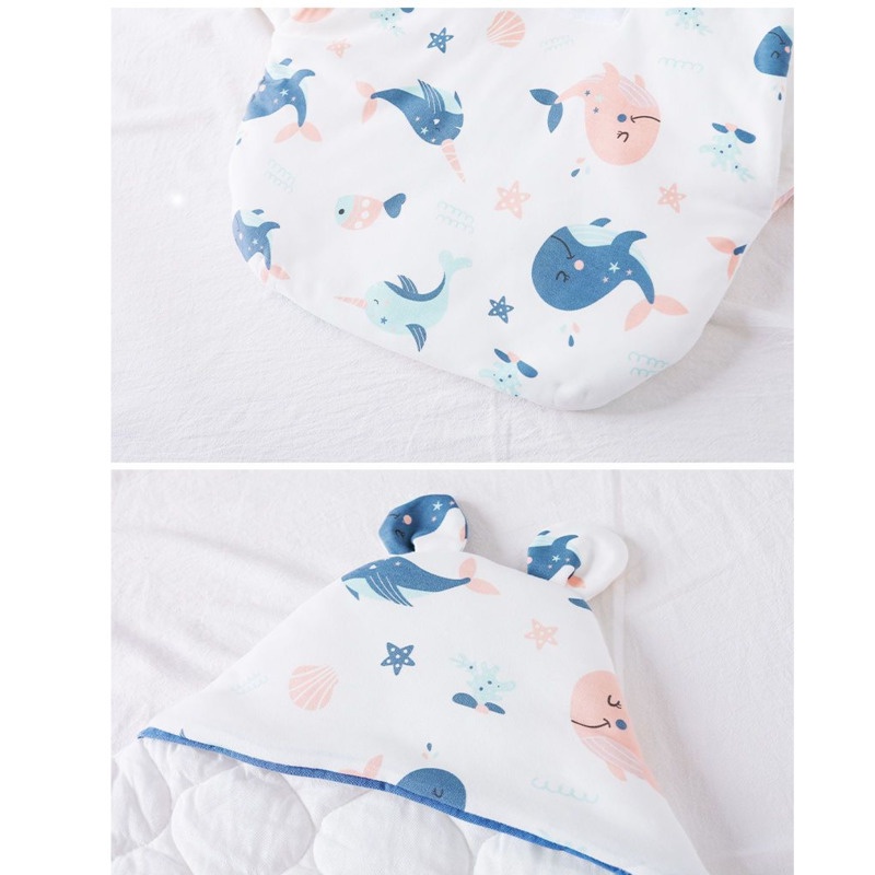 Túi Ngủ Quấn Bé Sơ Sinh Chống Sốc Chất Liệu Cotton