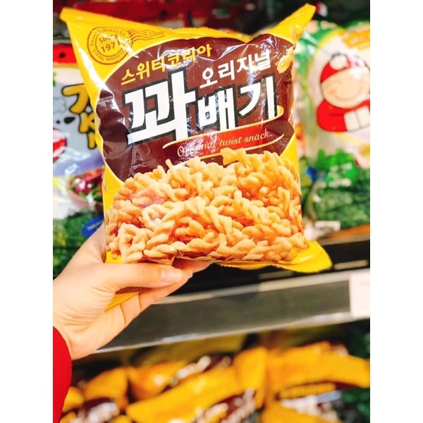 Snack Quẩy Xoắn Hàn Quốc Original siêu to 285g