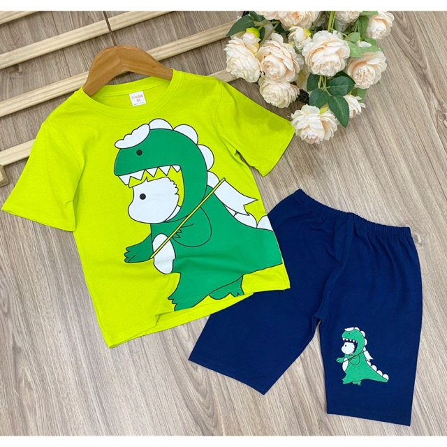 Đồ bộ cho bé gái, bộ lửng bé gái cotton TomKids size 13-40kg