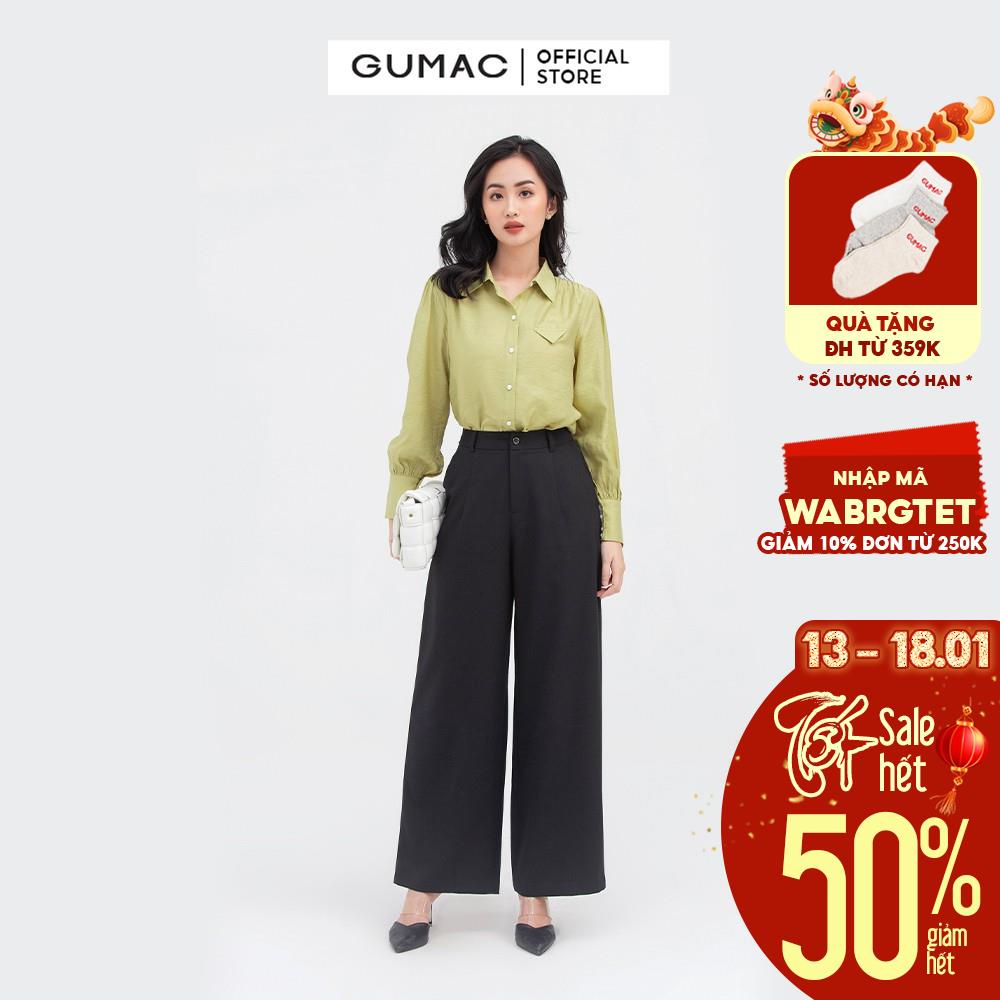 [Mã WABRGTET giảm 10% đơn 250k] Quần tây nữ cơ bản ống suông GUMAC nhiều màu QB899