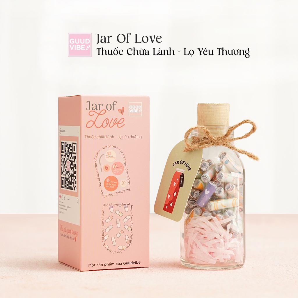 Lọ Yêu Thương Jar Of Love Quà Tặng Cho Cặp Đôi - Ẩn Chứa 50 Thông Điệp Yêu Thương Và Chữa Lành | Lọ Healing Guudvibe
