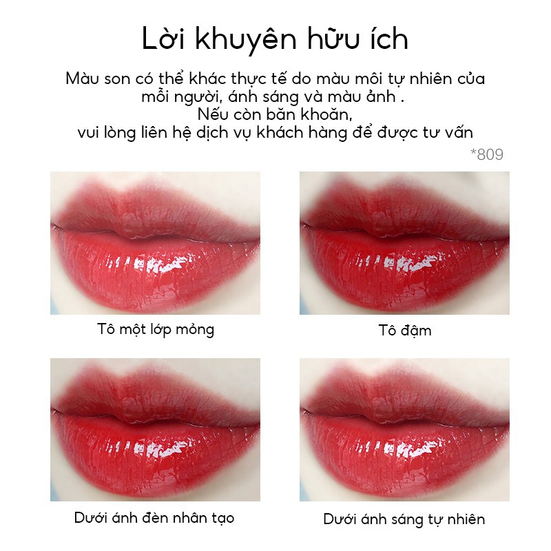Son Môi Perfect Diary Glossy Glasting Stain Liquid Long-lasting Makeup 8 Shades 2.3g | BigBuy360 - bigbuy360.vn