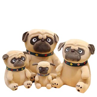 Gấu Bông Chó Pug Nhăn Mặt Xệ Ngồi Mềm Mịn Đủ Size
