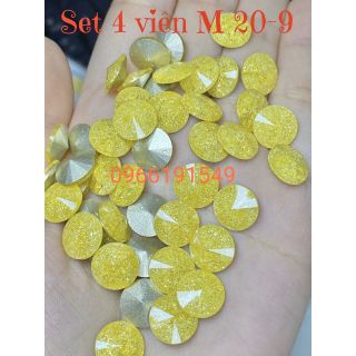 Đá khối chân nhọn size 10mm ( túi 4v_1màu_ 20k)
