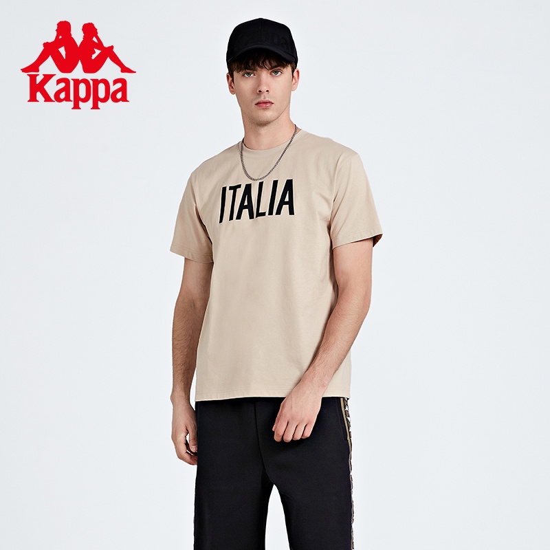 Áo Thun cotton Tay Ngắn Cổ Tròn In Chữ Kappa Phong Cách Thể Thao Thời Trang Mùa Hè Cho Nam