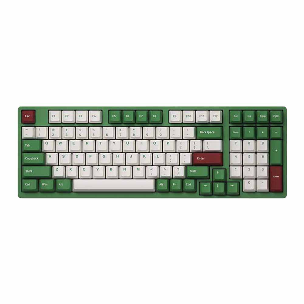 Bàn phím cơ gaming AKKO 3098 DS Matcha Red Bean (Gateron cap Yellow switch)