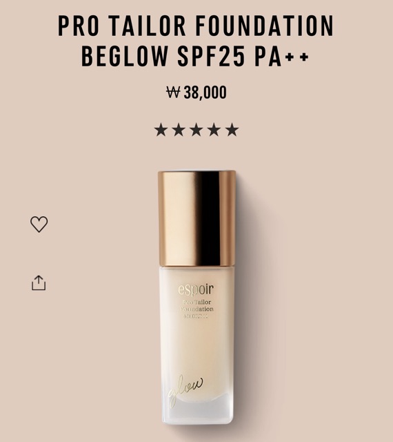 Espoir Pro Tailor Foudation (Kem nền) | BigBuy360 - bigbuy360.vn