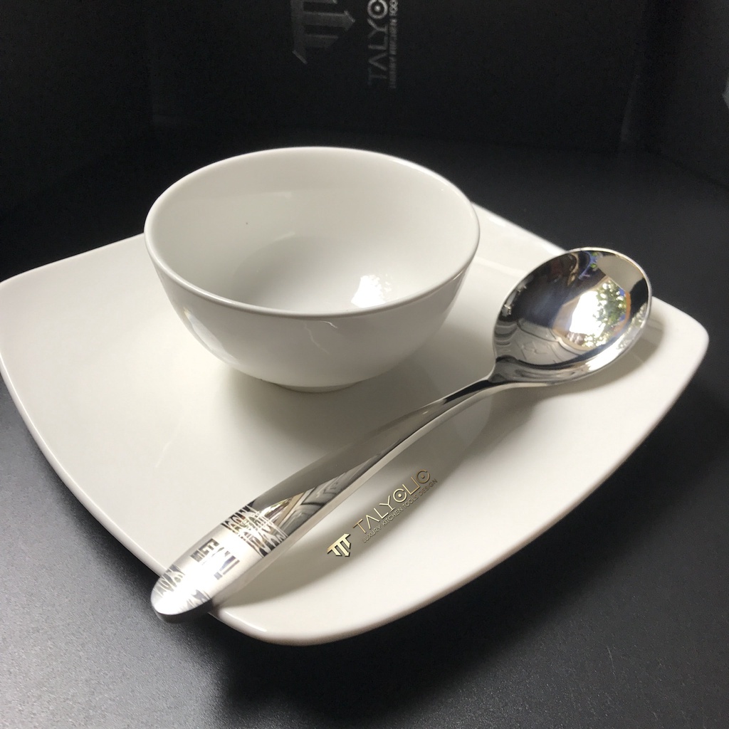 Bộ phụ đồ dùng bàn ăn mạ bạc Tolycook phong cách phương Tây sang trọng cao cấp