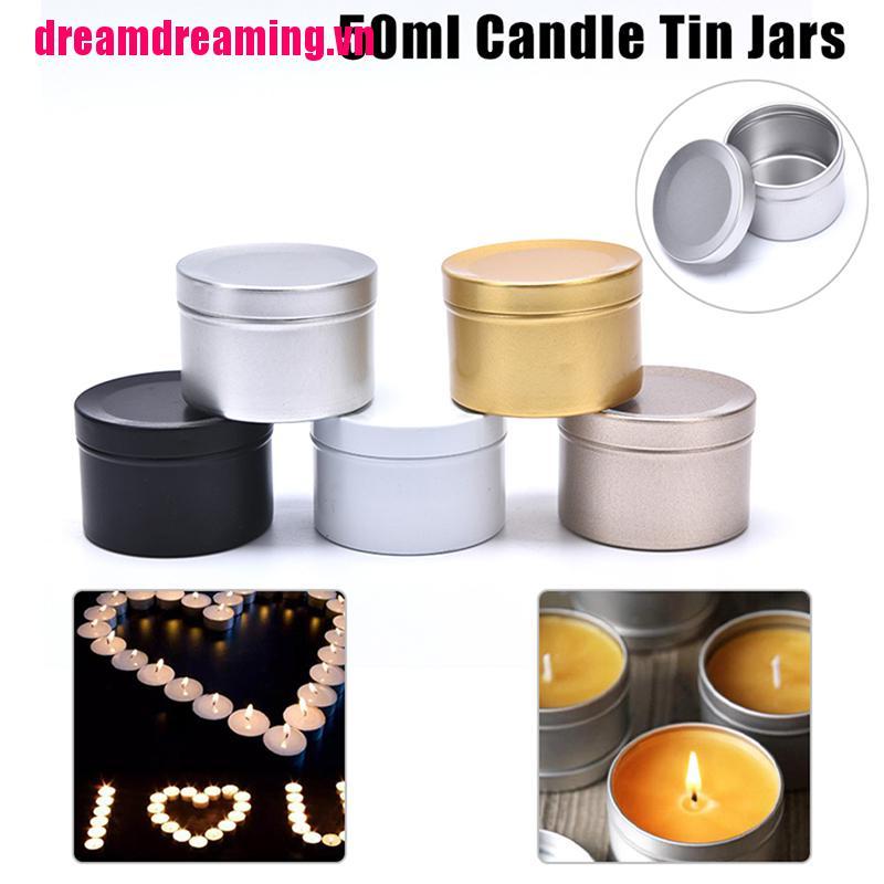 Hộp Đựng Nến Hình Tròn Thiết Kế Dễ Thương Tiện Dụng
