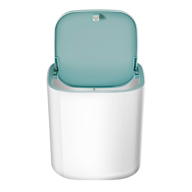 Máy giặt tự động tiện lợi khi đi du lịch và ở kí túc xá màu trắng và xanh da trời