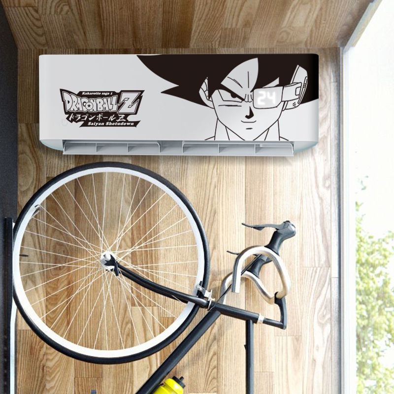 Giấy dán tường tự dính chống nước hình anime Dragon Ball monkey king trang trí máy điều hòa
