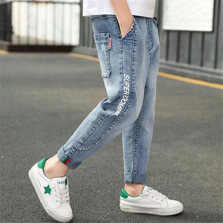 Quần Jean cotton Ống Rộng Thoải Mái Thời Trang Mùa Hè Mới 2022 Cho Nam