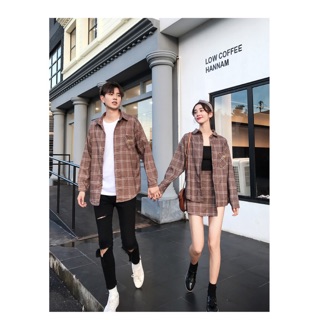 [KHÁCH ĐỌC KĨ MÔ TẢ SP] Set đồ đôi đồ cặp kẻ caro vải siêu đẹp - Hình thật ở cuối