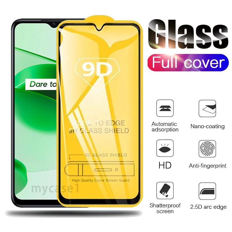 Ốp điện thoại kính cường lực bảo vệ toàn diện cho Realme C55 C53 C35 C33 C30s C30 C31 C25 C25s C25y C21 C21y C20 C17 C15 C12 C11 C3 4G 5G 2023
