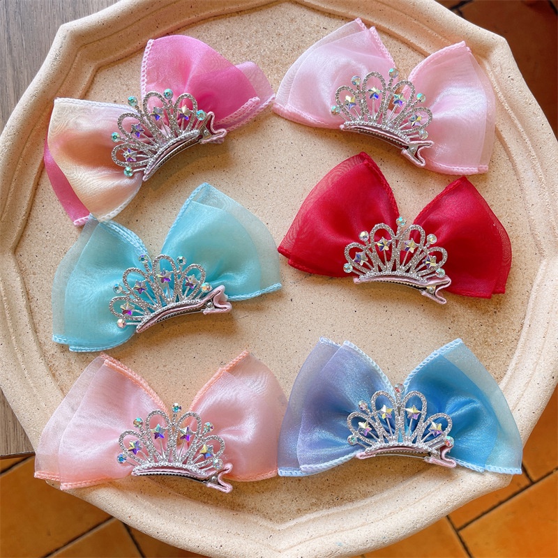 Kẹp Tóc Hình Vương Miện Xinh Xắn Cho Bé Gái