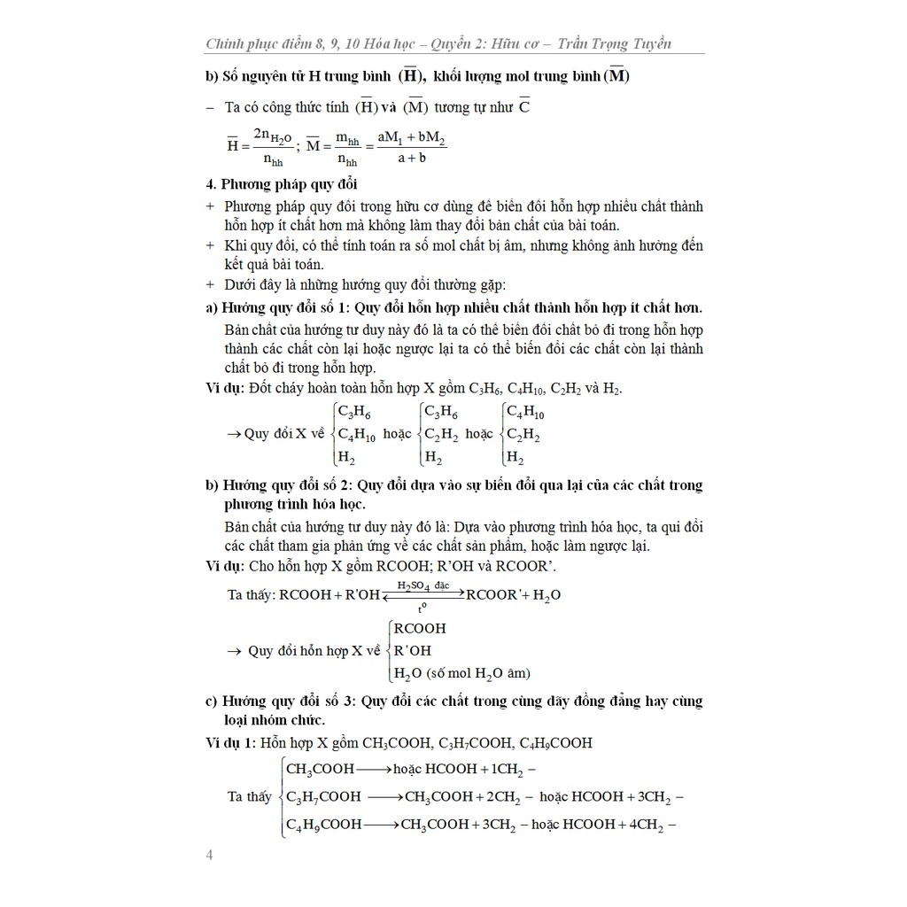 Sách Chinh Phục Điểm 8,9,10 Hóa Học Quyển 2 Hữu Cơ