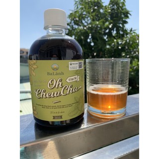 Nước trái cây lên men - Oh chewcha bạc hà (chai 500ml)