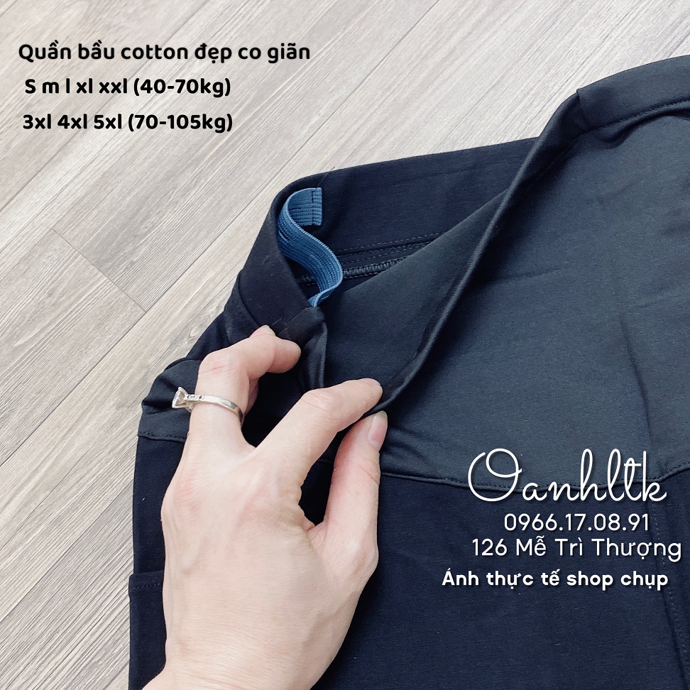 Quần Bầu Bigsize - Quần Bầu Công Sở Cotton Đẹp Co Giãn Thoải Mái